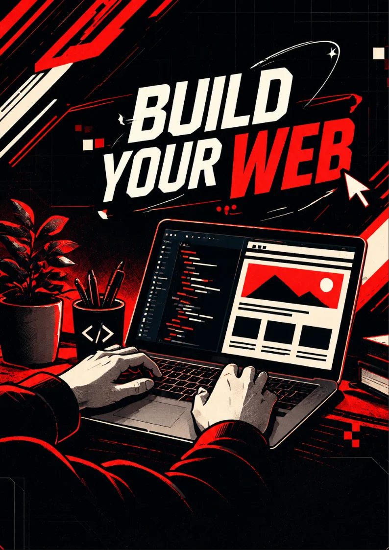 Pixel-art poster for Build Your Web