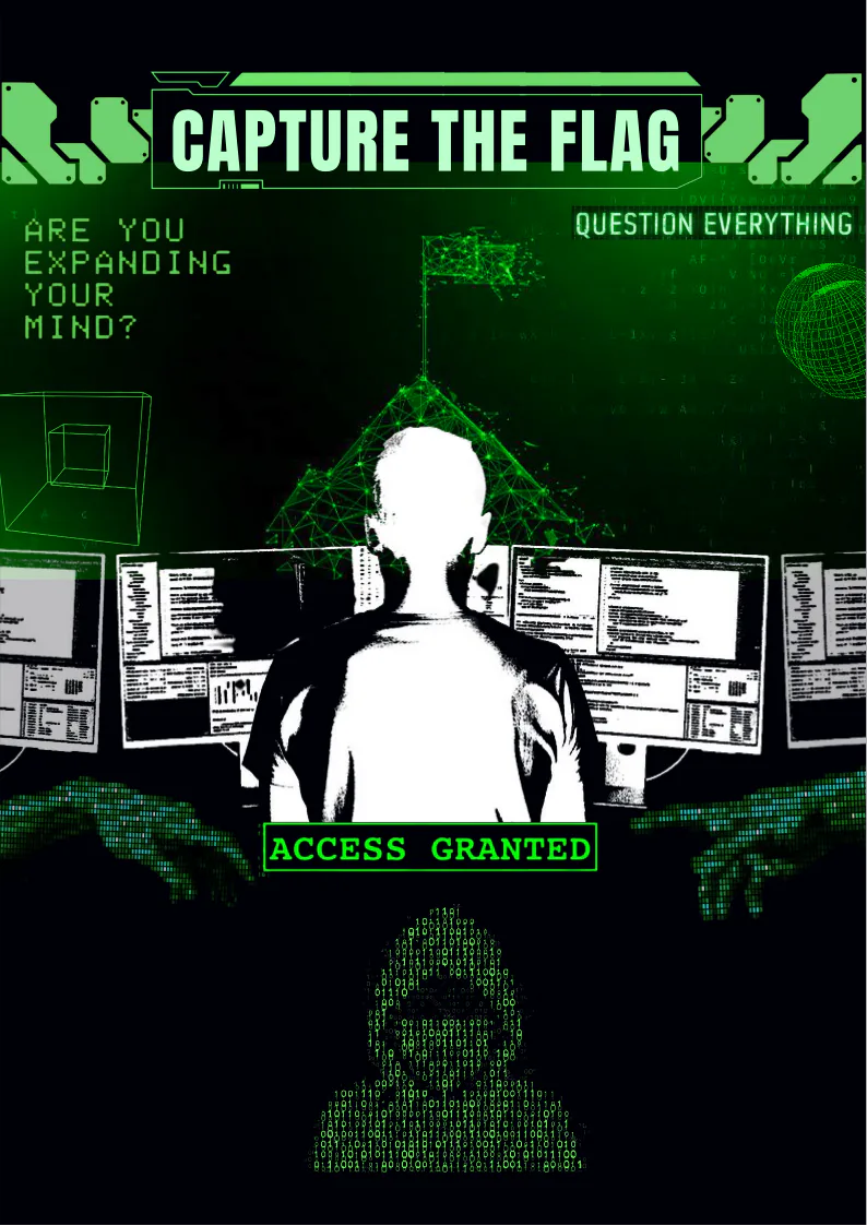 Pixel-art poster for CTF
